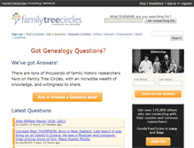 Tablet Screenshot of familytreecircles.com